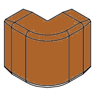 ARNOCANALI SPA - ARNKA1830.52 ANGOLO ESTERNO 30X18 LEGNO SCURO