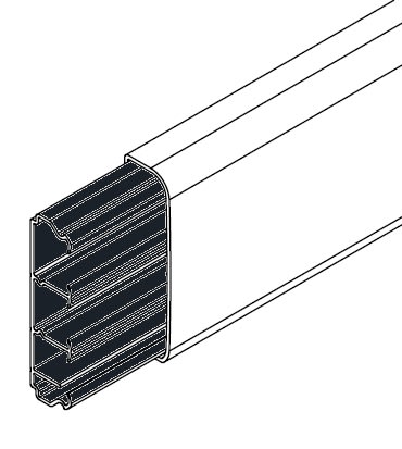 ARNOCANALI SPA - ARNKB72.3 CANALE BATTISCOPA 70X20/3 BIANCO