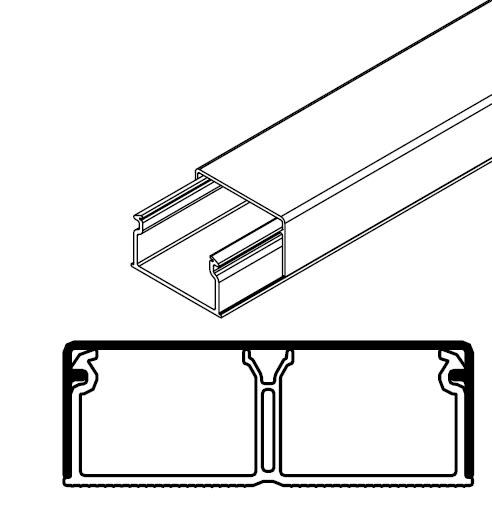 ARNOCANALI SPA - ARNKDU1851.3 MINICANALE 50X18/2 BIANCO