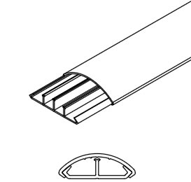 ARNOCANALI SPA - ARNKP1031.3 CANALE SOPRAPAVIMENTO 35X10 BIANCO