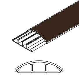 ARNOCANALI SPA - ARNKP1252.5 CANALE SOPRAPAVIMENTO 50X12 MARRONE