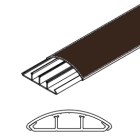 ARNOCANALI SPA - ARNKP1252.5 CANALE SOPRAPAVIMENTO 50X12 MARRONE