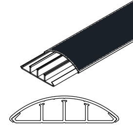 ARNOCANALI SPA - ARNKP1873.2 CANALE SOPRAPAVIMENTO 75X18 NERO