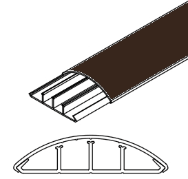 ARNOCANALI SPA - ARNKP1873.5 CANALE SOPRAPAVIMENTO 75X18 MARRONE