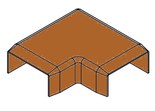 ARNOCANALI SPA - ARNKW1830.52 CURVA PIANA 30X18 LEGNO SCURO