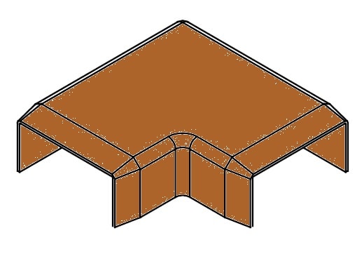 ARNOCANALI SPA - ARNKW1830.52 CURVA PIANA 30X18 LEGNO SCURO