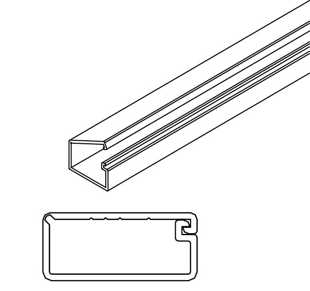 ARNOCANALI SPA - ARNLCD98.3 MINICANALE ADESIVO 20X10 BIANCO