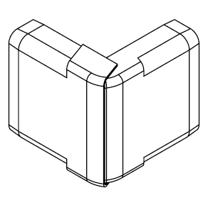 ARNOCANALI SPA - ARNSFA70V.3 ANGOLO ESTERNO KB72 BIANCO