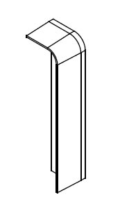 ARNOCANALI SPA - ARNSFE100R.3 TERMINALE DX PER KB103 BIANCO