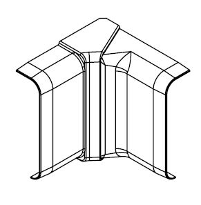 ARNOCANALI SPA - ARNSFI70V.3 ANGOLO INTERNO KB72 BIANCO