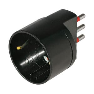 ARTELETA INTERNATION - ARTRL.9287.N ADATT.SCHUKO 2P+T 10A 250V NERO
