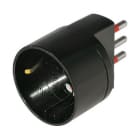 ARTELETA INTERNATION - ARTRL.9287.N ADATT.SCHUKO 2P+T 10A 250V NERO