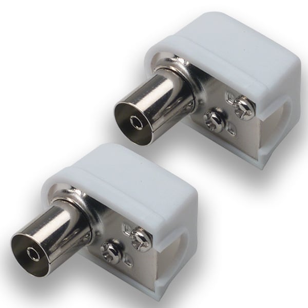 MASTER SRL - MSTAS00593F CONF. 2 PRESE COAX SQUADRA 75OHM D9.5MM