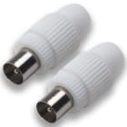 MASTER SRL - MSTAS00595F CONF. 2 PRESE COAX GHIERA FIL.DIA.9.5MM