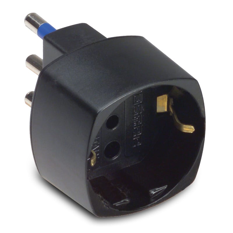 MASTER SRL - MSTAS05820 ADATT.SCHUKO 16A+T NERO C.SICUREZZA