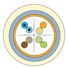 ACOME S.A - AS2M5007A-T1000 4CP AWG 24 F/UTP CAT 6 LSZH