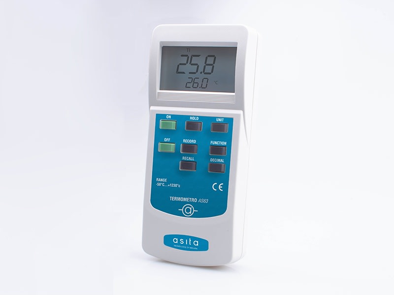 ASITA - ASIAS63/01 TERMOMETRO A 2 CANALI CON 2 SONDE A FILO