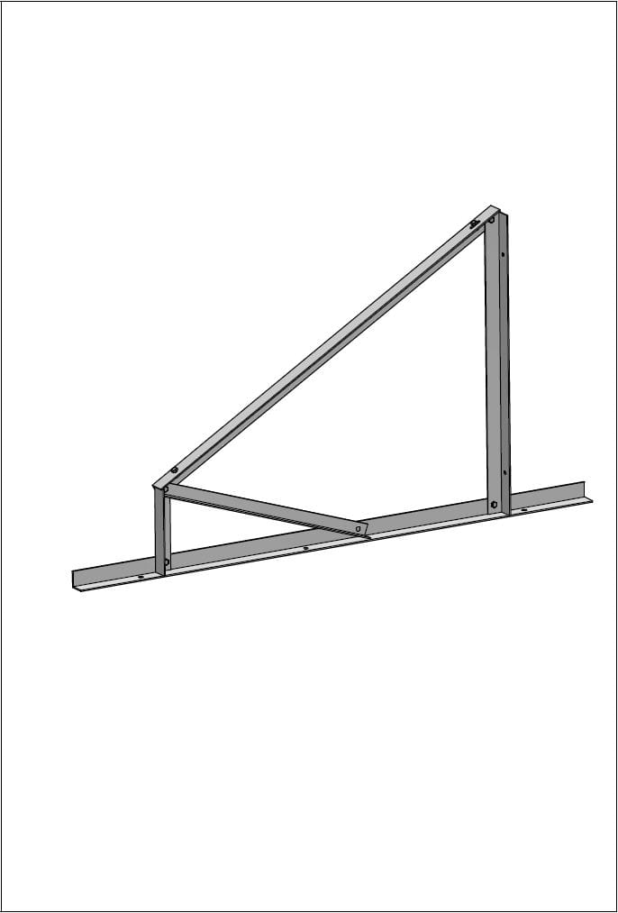 ALUSISTEMI - ALUATL101.30 SUPP.TRIANG.FISSO A 30 MOD.VERTIC.