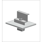 ALUSISTEMI - ALUATL102.8050 MORSETTO FINALE CON BASE PER FISS. LONGI
