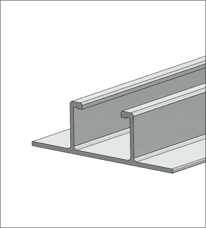 ALUSISTEMI - ALUATLPS4568.L630 PROFILO LONGHERONE H24 - IN ALLUMINO