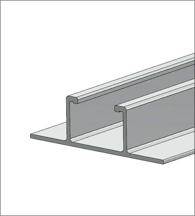 ALUSISTEMI - ALUATLPS4568.L315 PROFILO LONGHERONE H24 - IN ALLUMINO