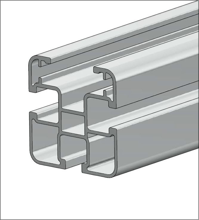 ALUSISTEMI - ALUATLPS4575.L630 PROFILO LONGHERONE 45X45 - IN ALLUMINIO