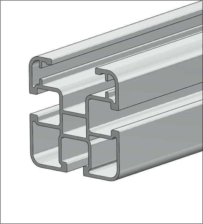 ALUSISTEMI - ALUATLPS4575.L315 PROFILO LONGHERONE 45X45 - IN ALLUMINIO