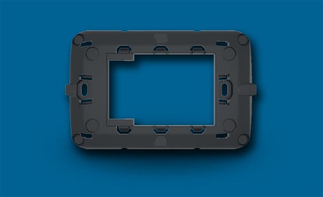 AERTECNICA SPA - ATNNA695 SUPPORTO ADATT. PLACCA VIMAR GRIGIO SCUR