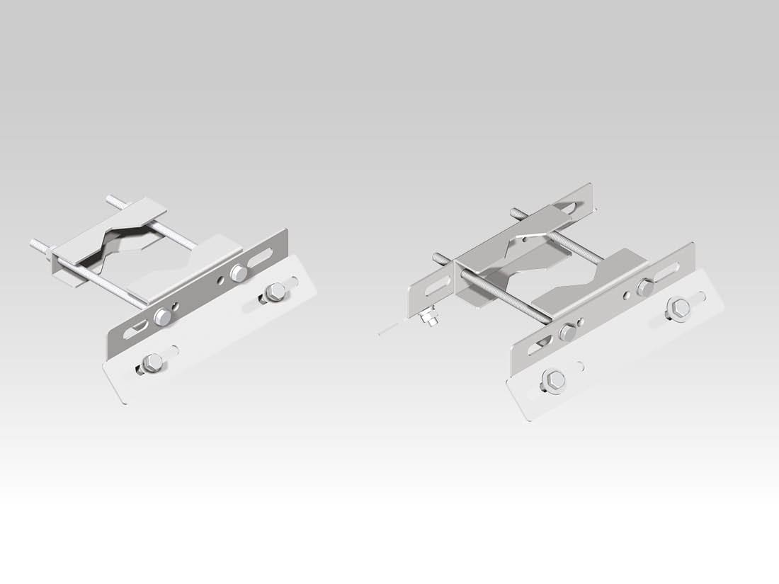 TEC-MAR SRL - TCMTAAD1130X300 ATT. MEZZO PALO STAFFA L.300MM ACCIAIO I