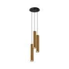 ROSSINI - RSSAXI434NOR SOSPENSIONE 3 ELEMENTI TONDA NERA/ORO LE