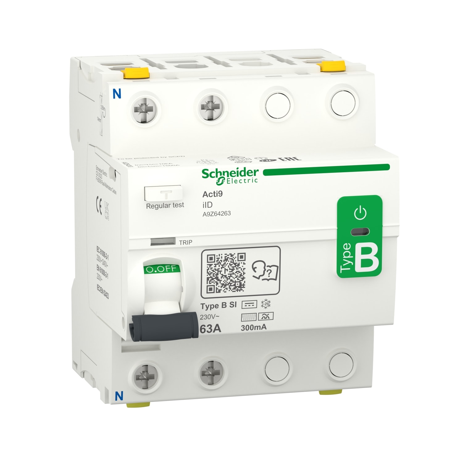 SCHNEIDER ELECTRIC - SNRA9Z64263 INT. DIFF. IID B-SI 2P 63A 300MA