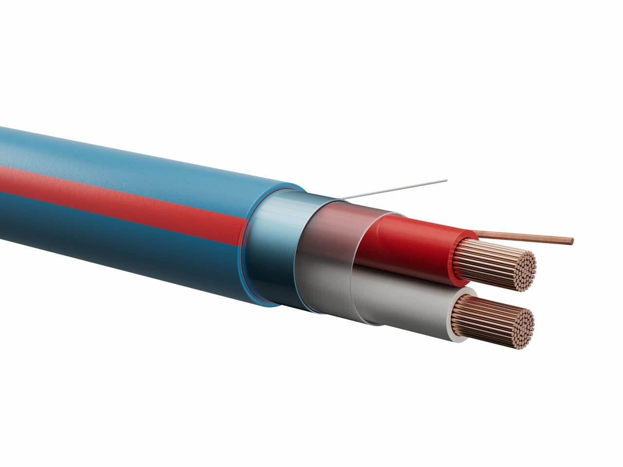 BERICA CAVI SPA - BECB3404022B ALLARME 2X0,50+4X0,22 - 36762 BLU UV BOB