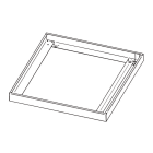 PERFORMANCE IN LIGHT - PRI86256010 FL625LED EL SURFACE HOUSING WH