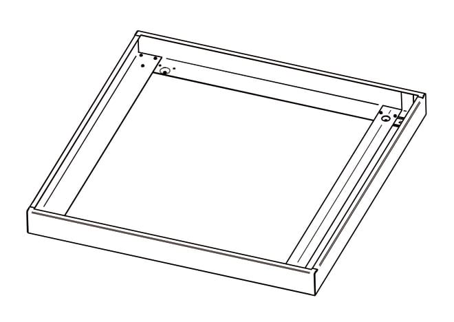 PERFORMANCE IN LIGHT - PRI86256010 FL625LED EL SURFACE HOUSING WH