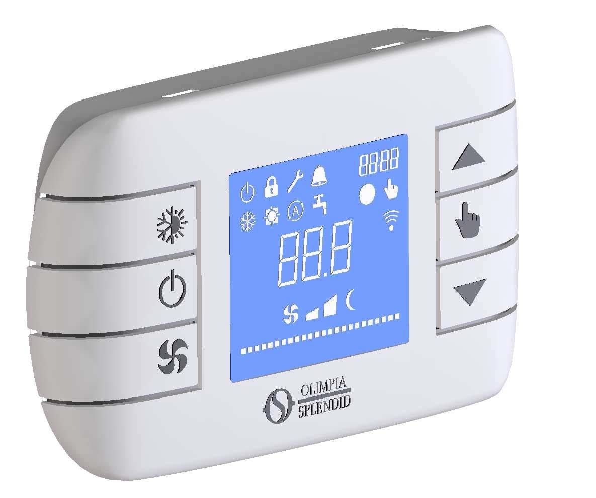 OLIMPIA PROFESSIONAL - OLMB0736 KIT CRONOTERMOSTATO LCD A MURO