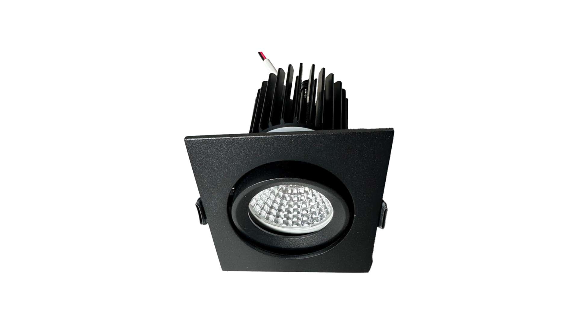 BRILUX SRL - BR1B502-Q17805 ANELLO ORIENTABILE QUADRATO 78X78MM NERO