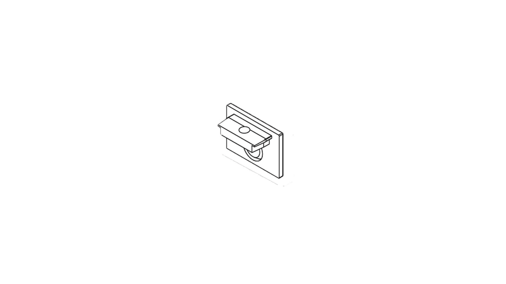 BRILUX GMBH SRL - BRIB600-TMCP MINI TRACK TAPPO NERO