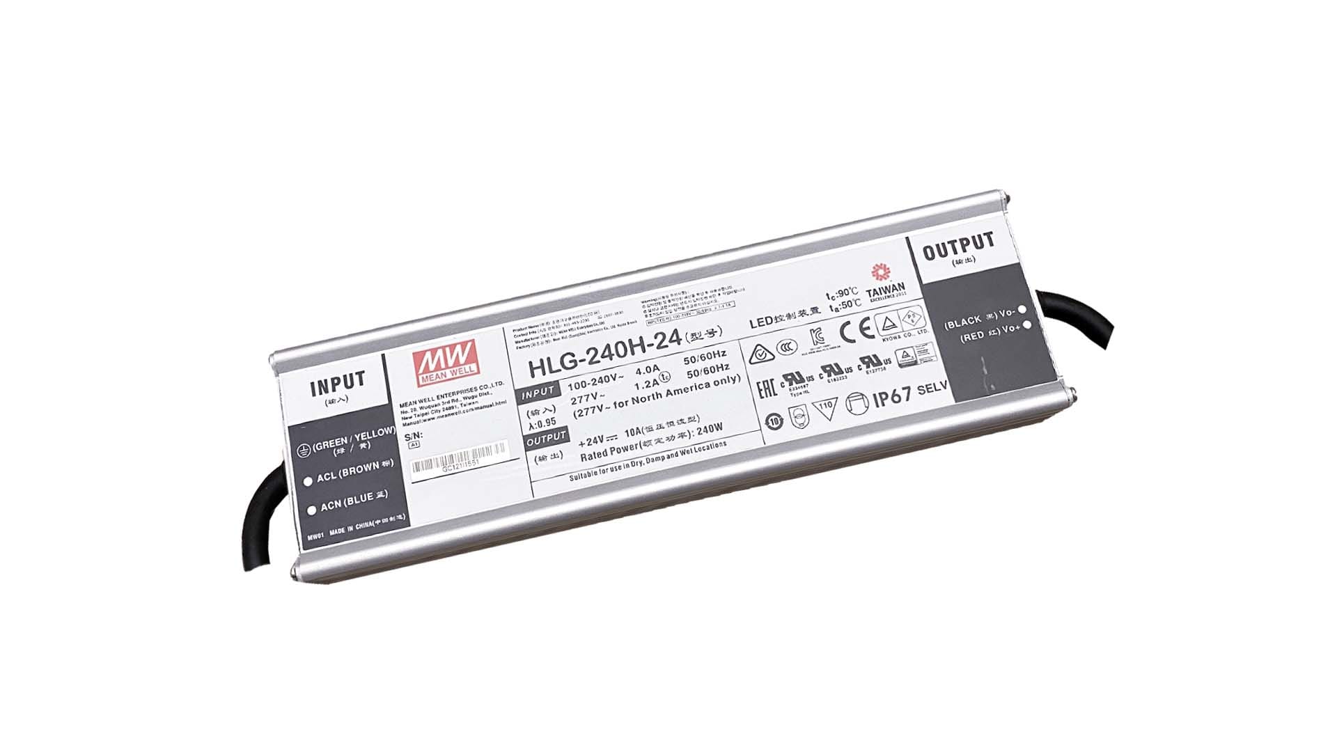BRILUX GMBH SRL - BRIB95-HLG240H24 ALIMENTATORE HLG240H-24 MW IP67 CON PFC
