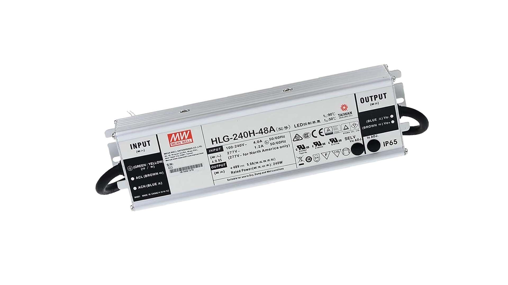 BRILUX SRL - BR1B95-HLG240H48 ALIMENTATORE HLG240H-48 MW IP67 CON PFC