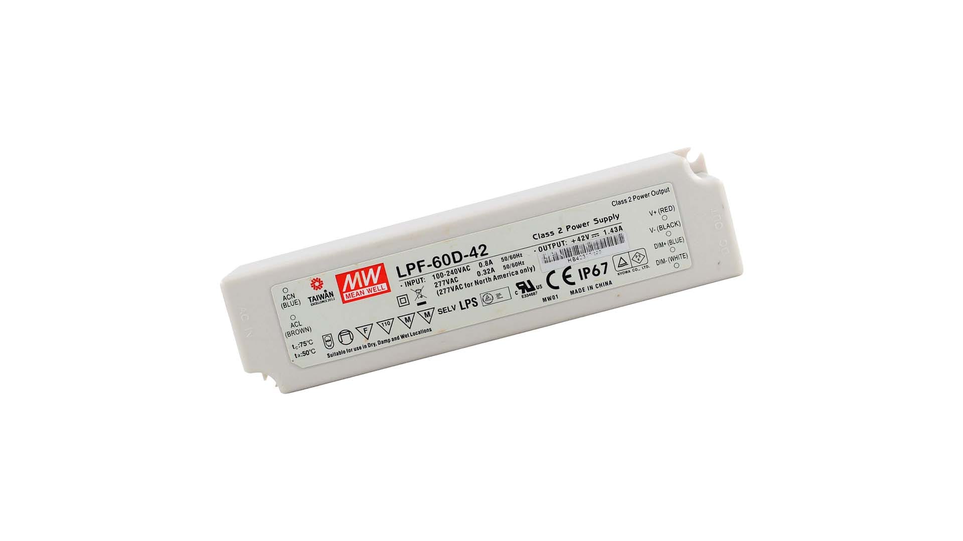 BRILUX GMBH SRL - BRIB95-LPF60D42 ALIMENTATORE LPF60D-42 MW IP67 CON PFC D