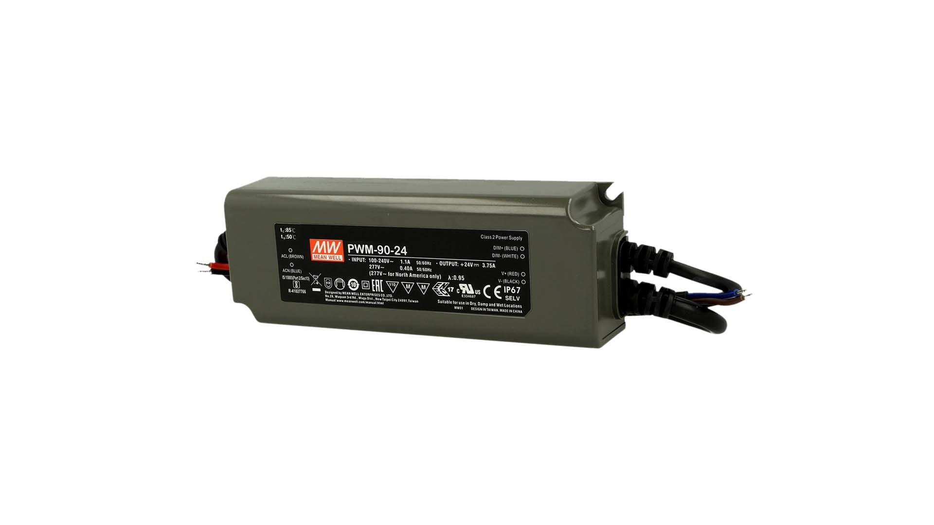 BRILUX GMBH SRL - BRIB96-PWM9024DA ALIMENTATORE PWM 90-24 MW 90W 24VDC DALI