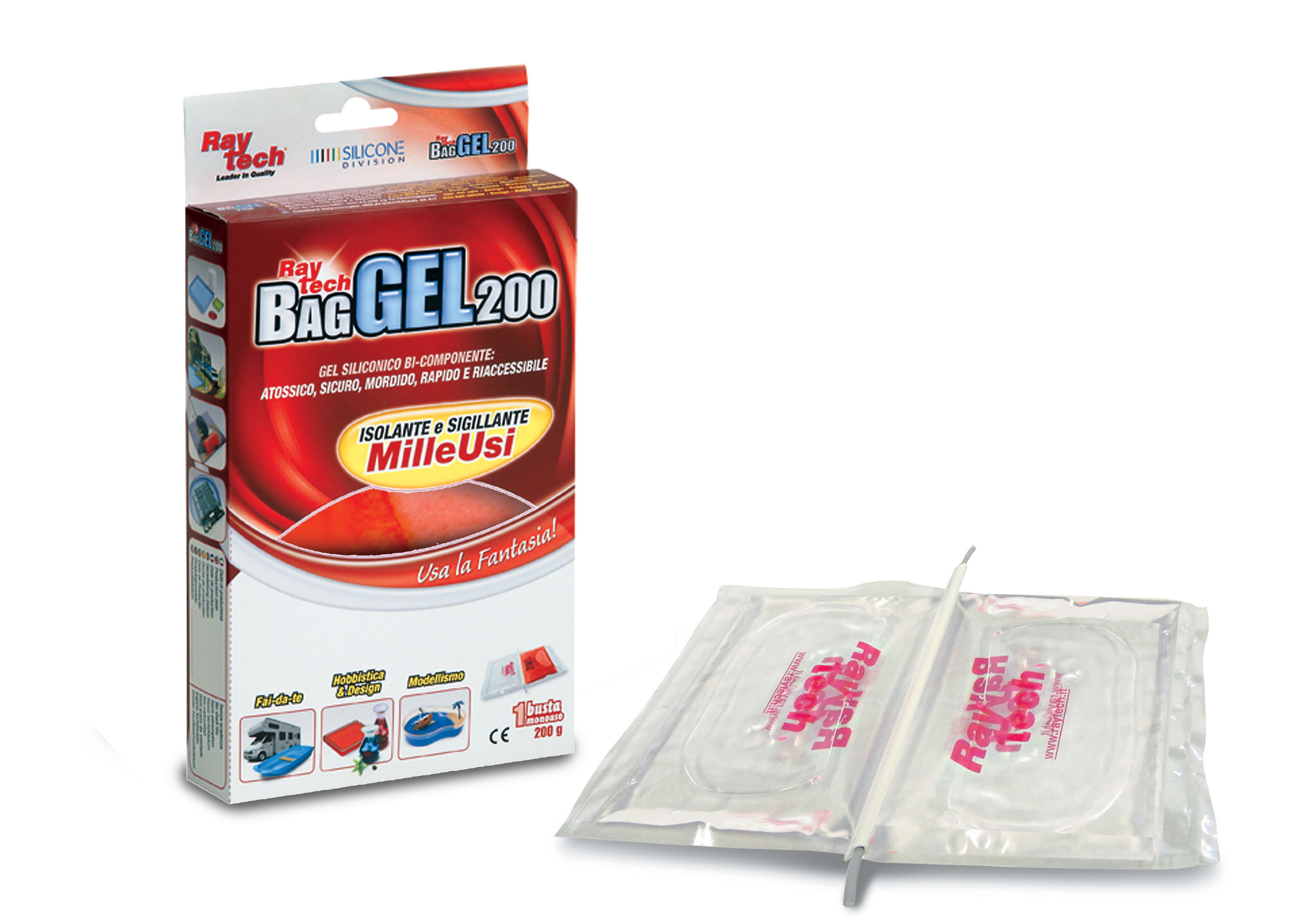 RAYTECH SRL - RYTBAGGEL200-T BAG GEL 200-T ISOLANTE TRASPARENTE 200 M