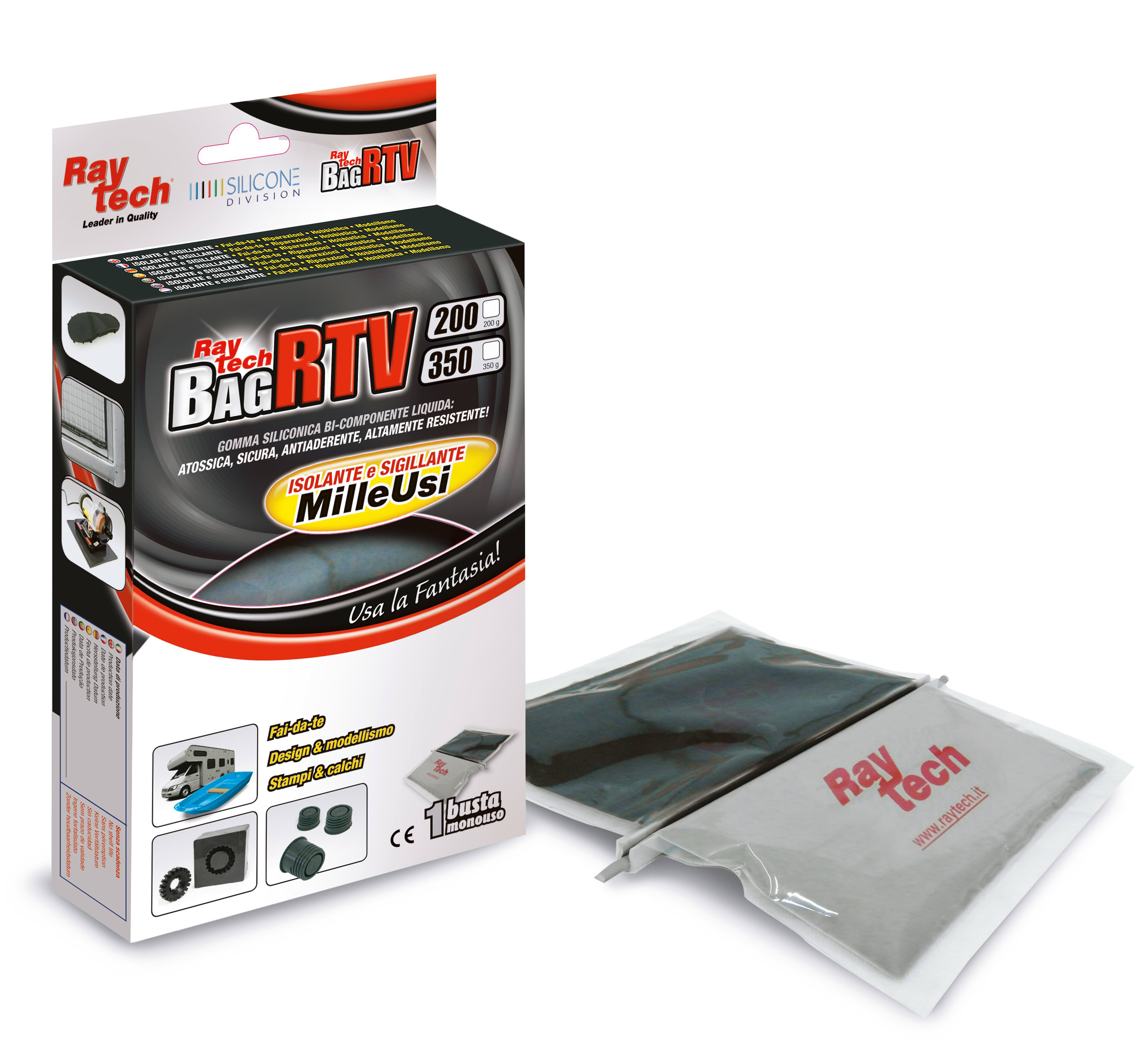 RAYTECH SRL - RYTBAGRTV200-N BAG RTV 200-N GOMMA SILICONICA BICOMPONE