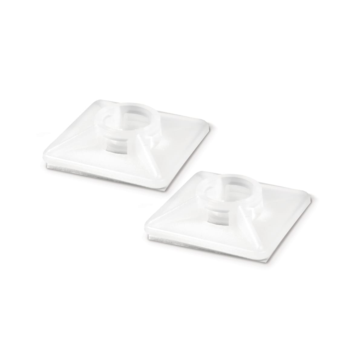 ETELEC ITALIA SPA - ETLBB27276 BASETTE ADESIVE BIANCHE 27X27 MM 100PZ