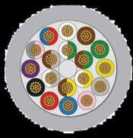 BREVETTI STEND. CAVO - BRC4072503-P CAVO PVC 25X0,34 UL/CSA 300V RAL 7001