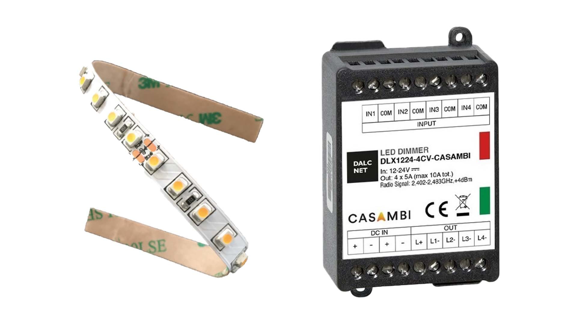 BRILUX SRL - BR1BCA-DLX1224-4CV CASAMBI DIMM DRIVER 1-4 CANALI 4CV 12-24