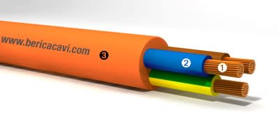 BERICA CAVI SPA - BECB5004150M FFC/2 4G1,5 ARANCIO