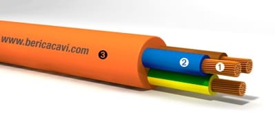 BERICA CAVI SPA - BECB5003250M FFC/2 3G2,5 ARANCIO