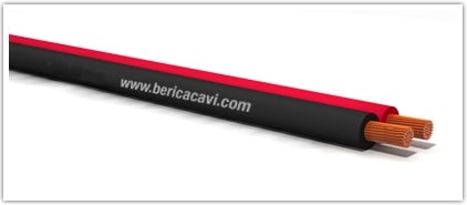BERICA CAVI SPA - BECB90E02100M PIATTINA ROSSO-NERO 2X1 E