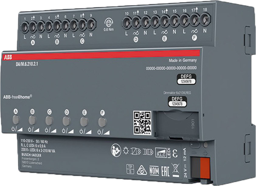ABB SPA - ABB2CKA006220A0731 DIMMER LED 6X210W/VA - DA/M.6.210.2.1
